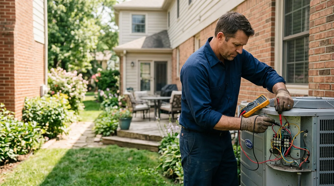 HVAC technician working near White Oak, WV